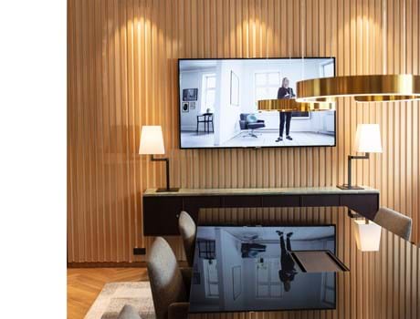 1- DanBolig, filt på væg.