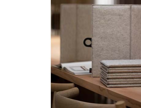 ZigZag bordskærm i filt, The House. (2)