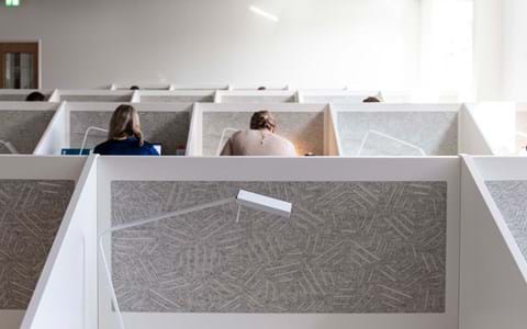 filt med udskæring som afskærmning