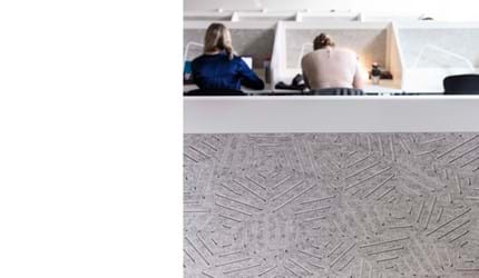 filt med udskæring som afskærmning